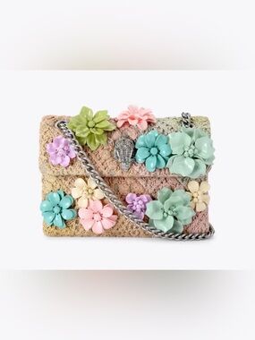 NWT KURT GEIGER Mini Flower Kensington Purse RARE
